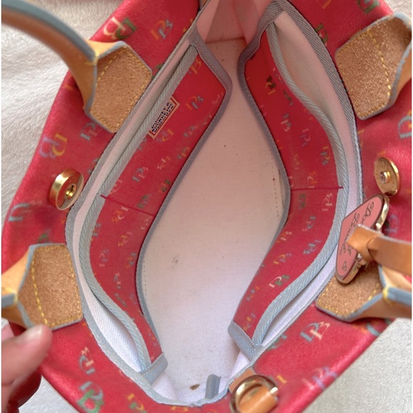 Dooney & Bourke Y2K vintage pink rainbow tassel bag πππ - Picture 10 of 12